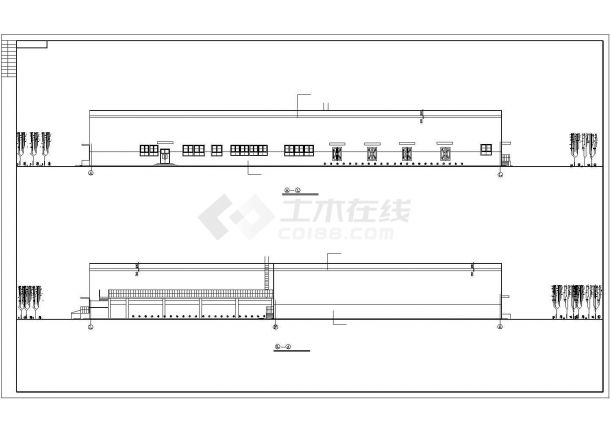 某地区钢结构厂房建筑平立面全套图-图一