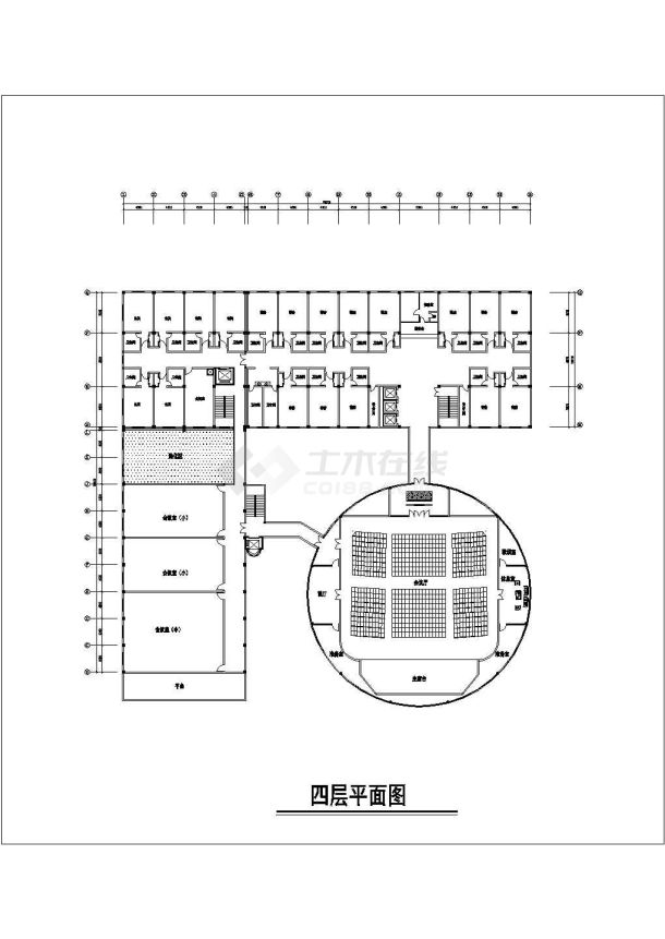 某地酒店各层装修CAD设计施工图纸-图一