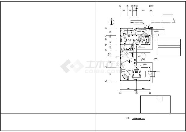 苏州某地区别墅电气设计CAD图纸-图二