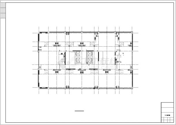 某地二十二层综合楼建筑施工图(含人防工程和效果图)-图二