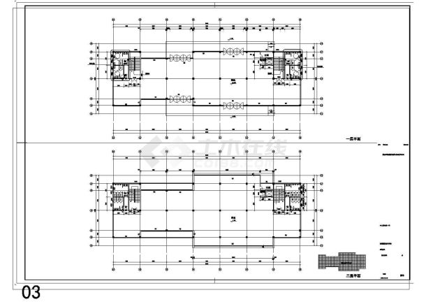 某地商业街工程建筑结构水电施工图-图二