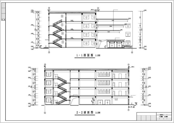 某地四层框架商场建筑结构水暖电施工图_图1