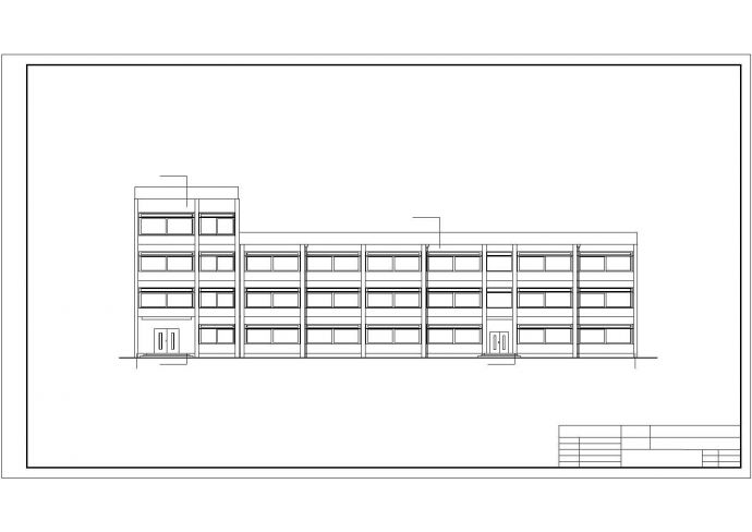 一套详细的三层幼儿园建筑结构图_图1