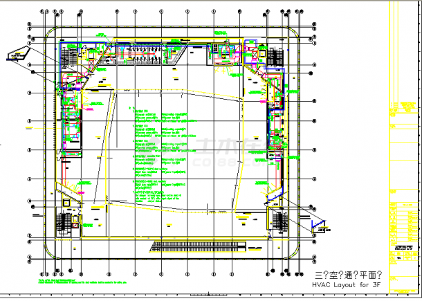 多层外国公馆建筑空调通风系统设计施工图-图二