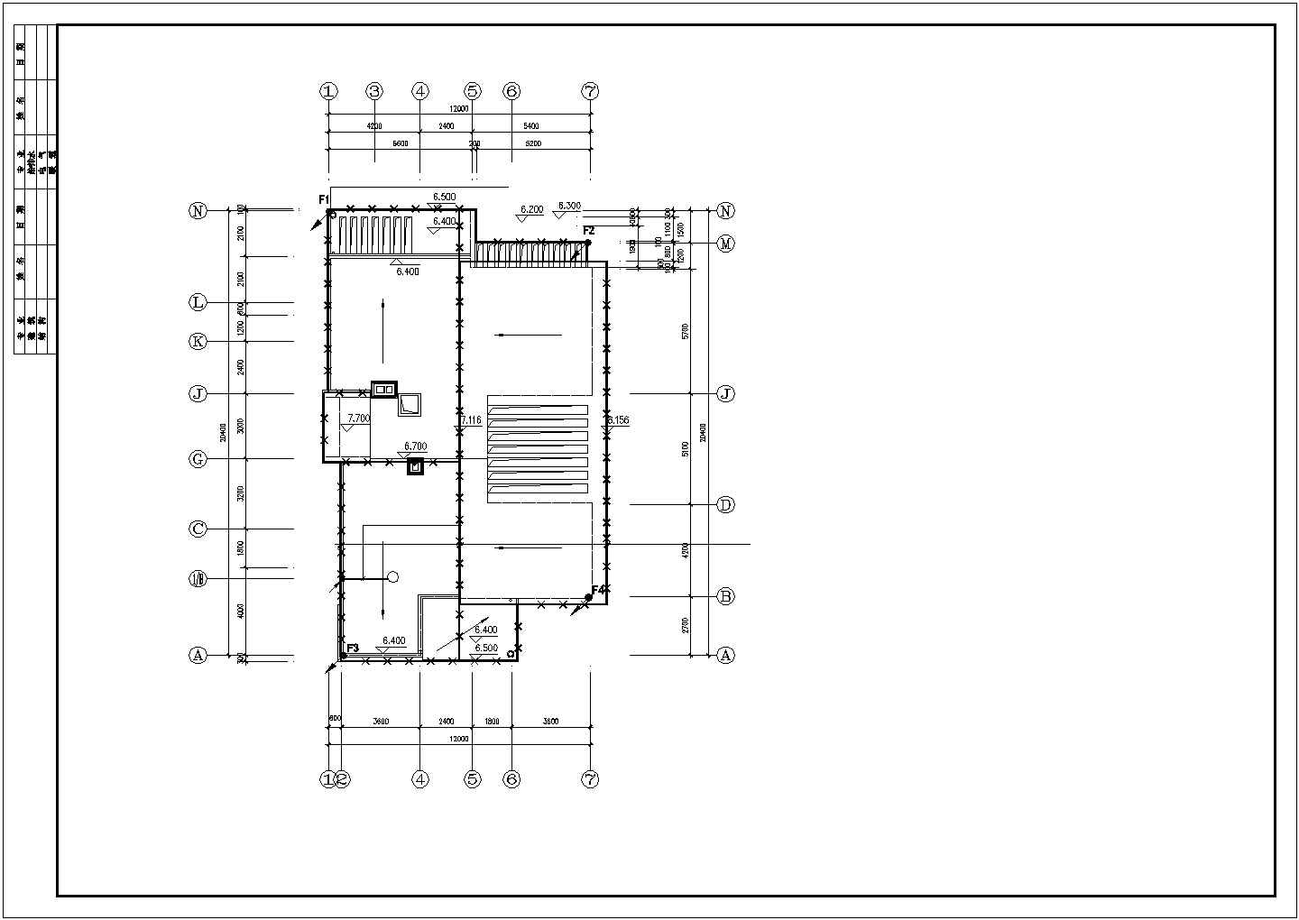 某水景别墅电气建筑设计CAD图纸