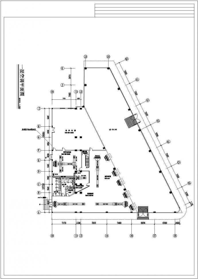 某地区汽车展厅空调系统设计cad施工图_图1