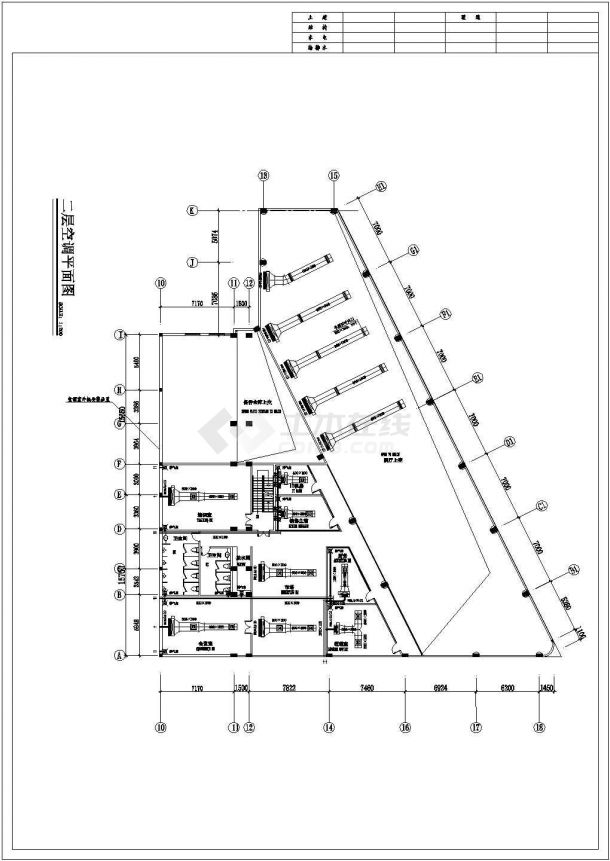 某地区汽车展厅空调系统设计cad施工图-图二