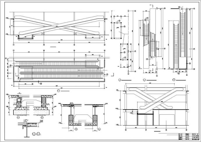 某地购物广场大型钢结构超市建筑施工图_图1