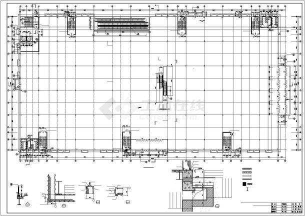 某地购物广场大型钢结构超市建筑施工图-图二