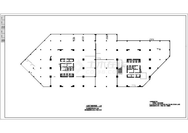 某地四十五层双塔商业综合体建筑施工图-图二