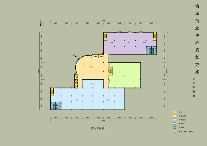 某地工业园配套用房建筑设计方案图_图1
