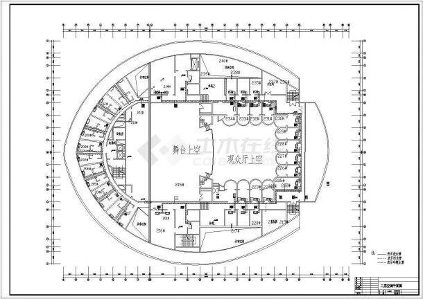 小型剧场剧院暖通空调系统设计施工图（直燃式溴化锂机组）-图二