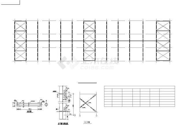 21mX81m厂房轻钢结构建筑施工全套CAD图纸-图二