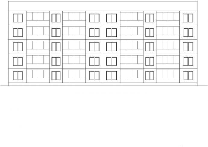 五层钢框架住宅楼全套建筑图纸_图1