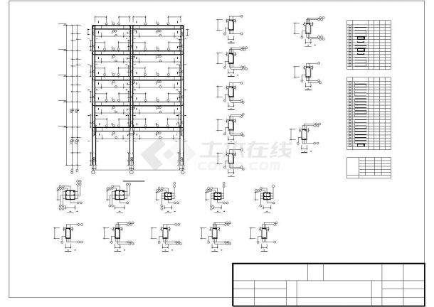 3285平米五层框架住宅楼建筑图（含计算书）-图一