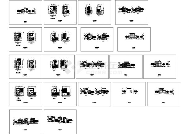 3层200-276平米别墅全套建筑设计施工图-图一