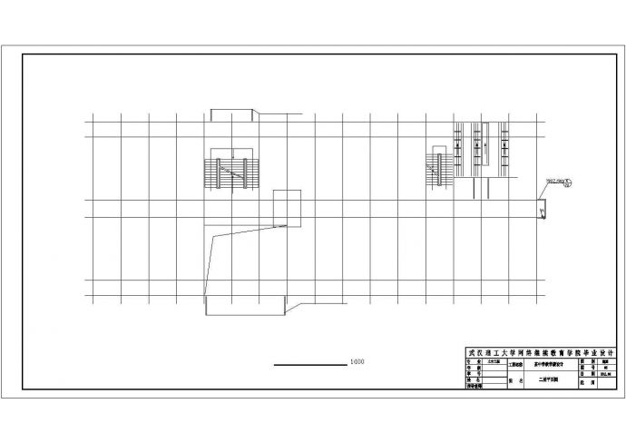 四层框架结构中学教学楼建筑图纸_图1