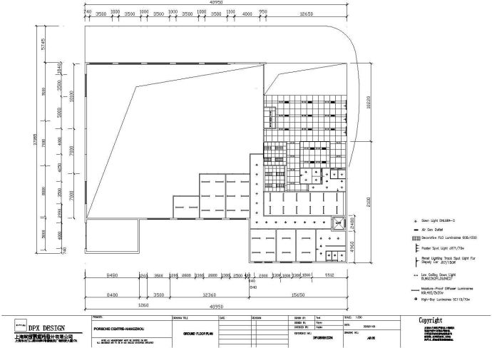 某地区汽车展厅建筑设计CAD图纸_图1