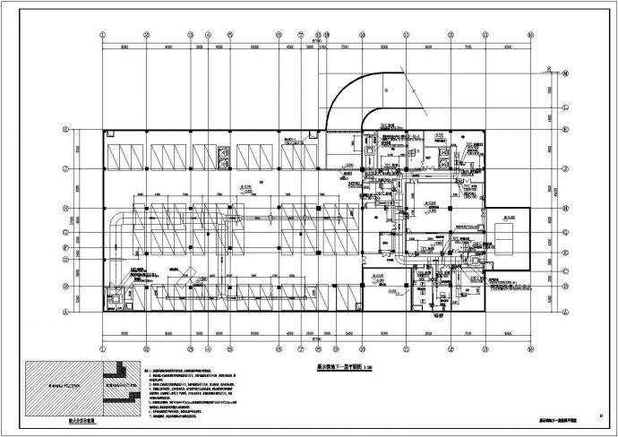 文体中心展览馆空调及防排烟系统设计施工图_图1