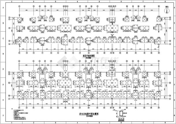 某地区多层框架结构建筑施工设计图-图一