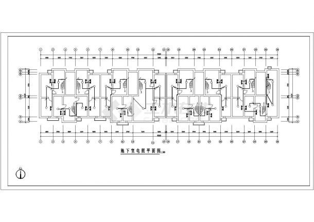 某地区五层住宅楼电气设计施工图（总套）-图一
