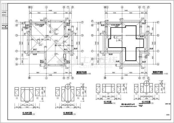 东方花园A型别墅设计全套建筑图纸-图二
