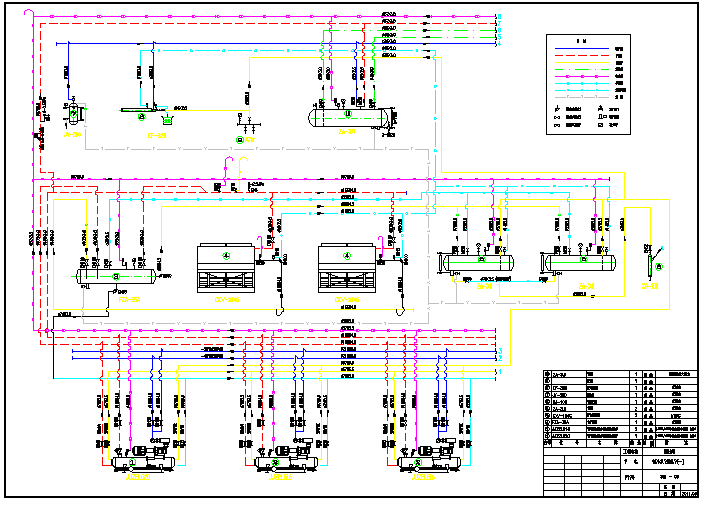 某冷库氨制冷工艺设计施工图纸