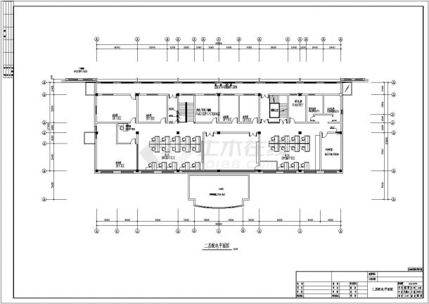 办公楼电气设计方案和施工cad图-图二