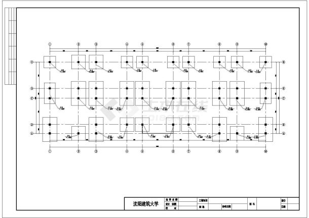 非常经典的五层中学教学楼建筑图-图二