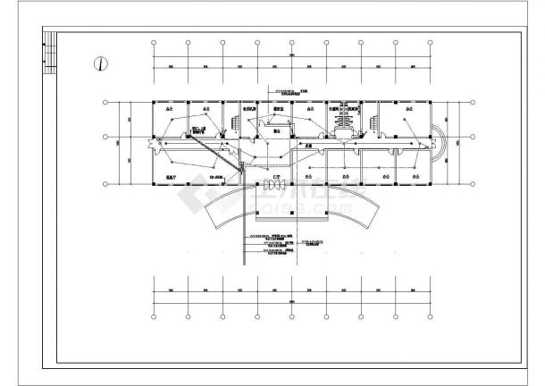  办公楼详细电气设计与施工全套CAD图纸-图二