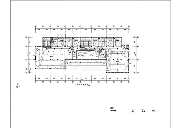 办公楼具体电气设计及施工全套CAD图-图二