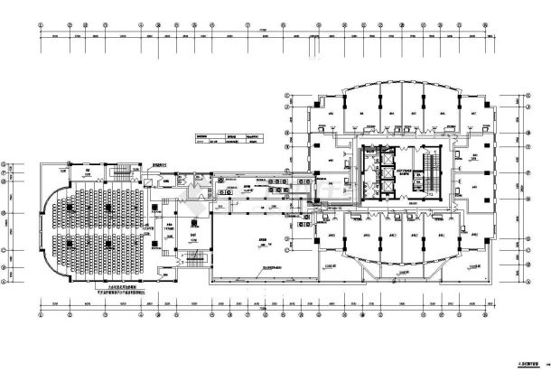 商务楼屋顶VRV经典室外机cad布置平面施工图-图二