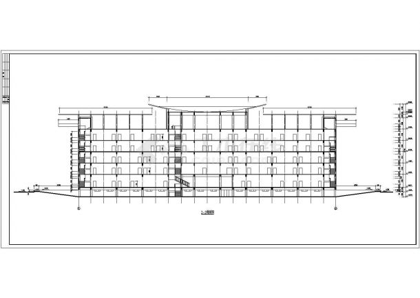 某城市五层南图电解铝厂办公楼建筑图-图二