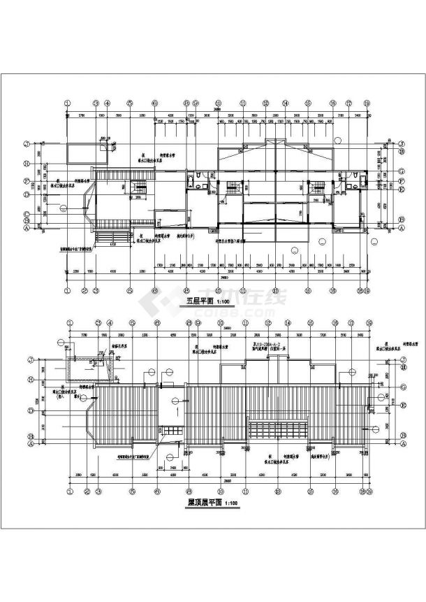 江苏某地多层住宅方案全套完整的cad图纸-图二