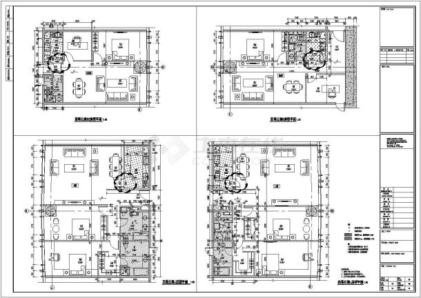 某地大型现代风格国际商业广场建筑施工图-图一