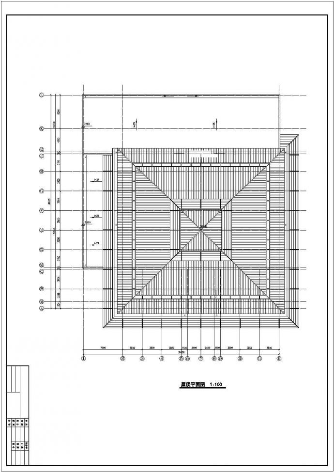 某地简单大众汽车展厅建筑设计方案图_图1