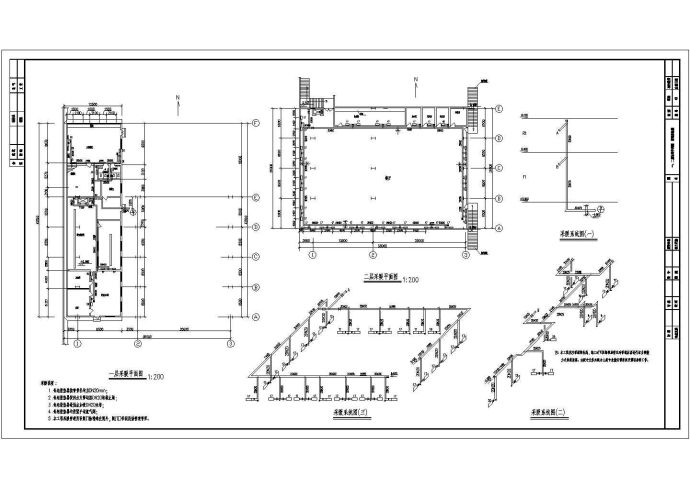 某公司餐厅暖通施工图纸_图1