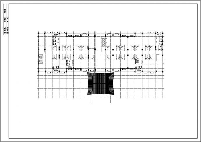 末对11层传统古典风格接待中心建筑施工图_图1