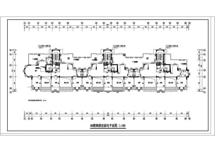 某地区高层花园住宅电气设计施工CAD图_图1