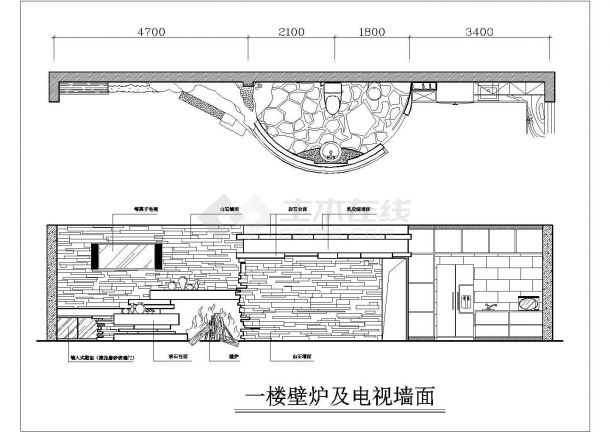  Construction drawing of villa decoration design scheme in a city (complete set) - Figure 2