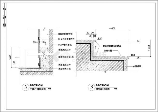 某地商业大厅装修CAD设计施工图纸-图二