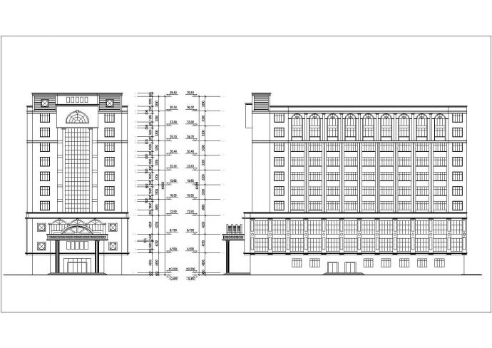 某地11层高框剪结构某酒店建筑施工图_图1