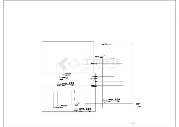 居住房地花尺寸设计方案全套CAD图纸-图二