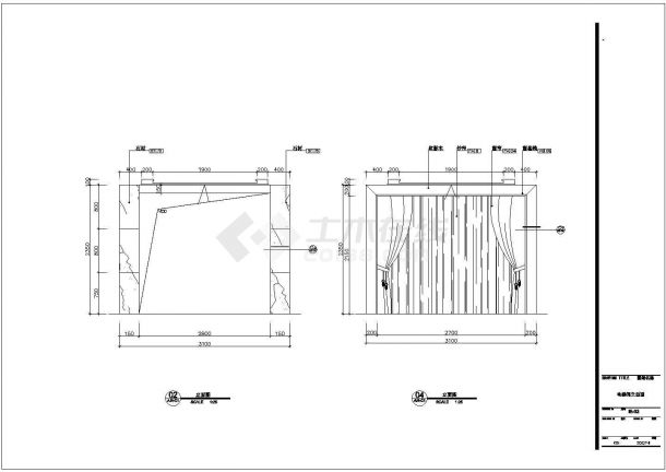 住宅楼电梯间设计方案及施工全套CAD图纸-图二