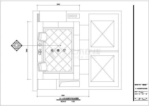 住宅楼电梯间结构设计方案全套CAD图纸-图一