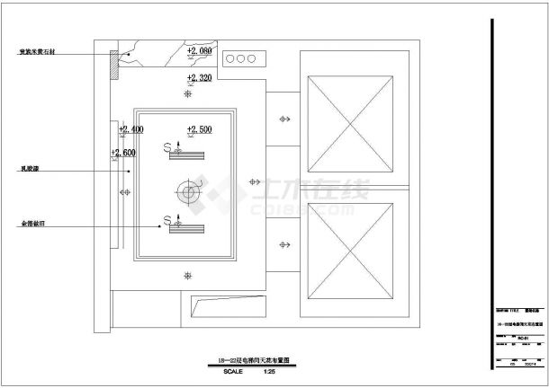 住宅楼电梯间结构设计方案全套CAD图纸-图二