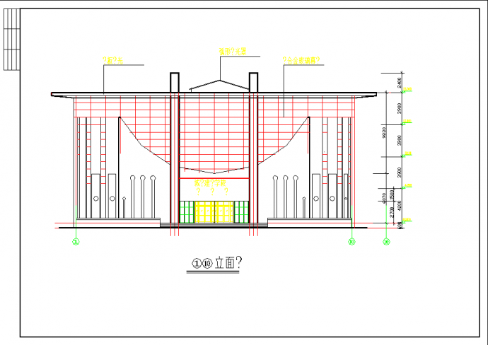 城建图书馆建筑设计CAD施工方案图_图1