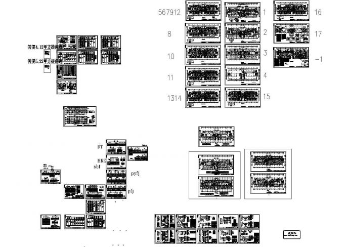 某大型医院综合楼配电设计cad全套电气施工图纸（含完整变配电系统）_图1