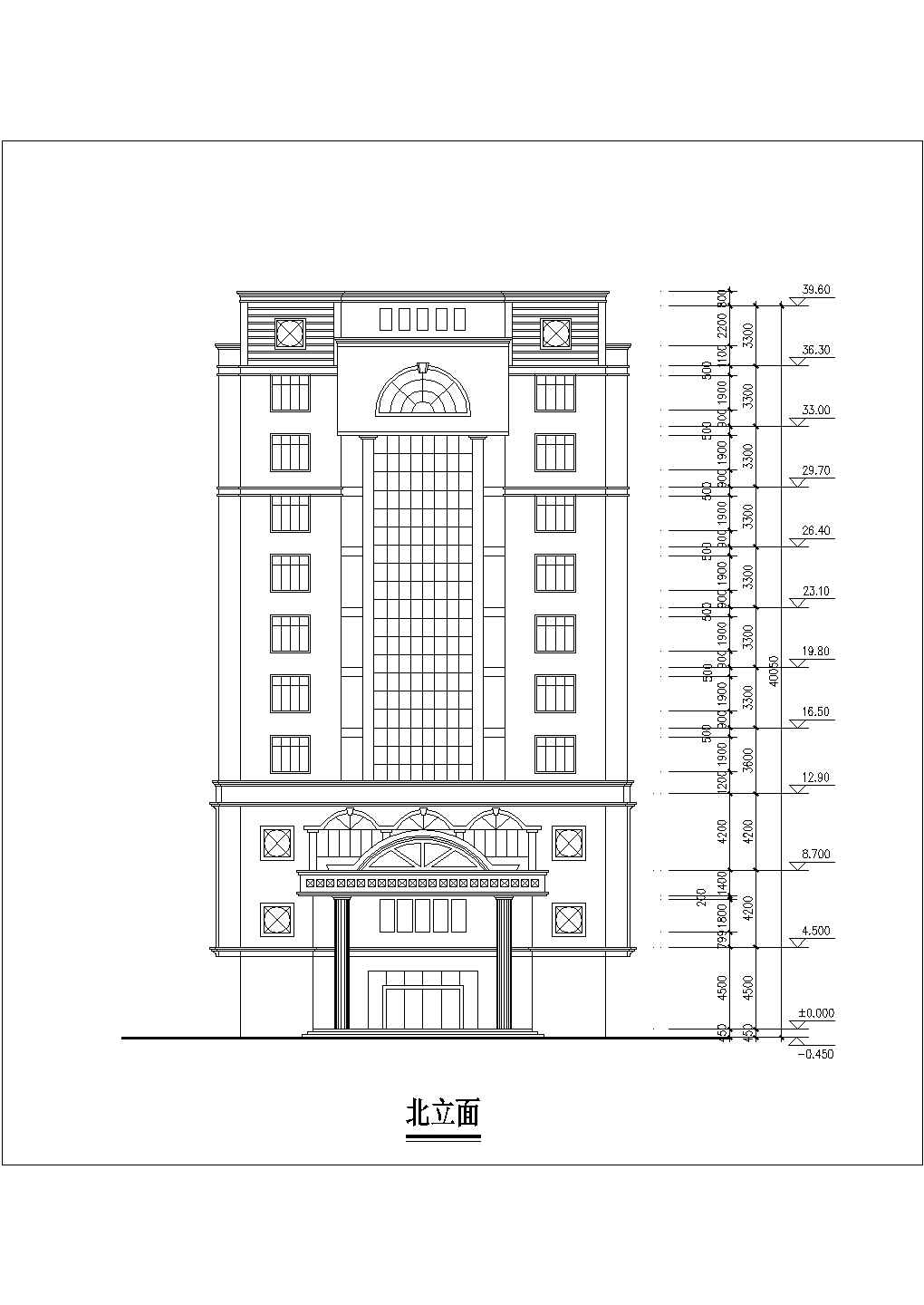 某地九层酒店建筑方案图
