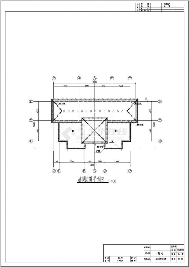 某地区私人住宅花园楼电气设计CAD图-图二